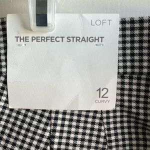The Perfect Straight plaid pants
